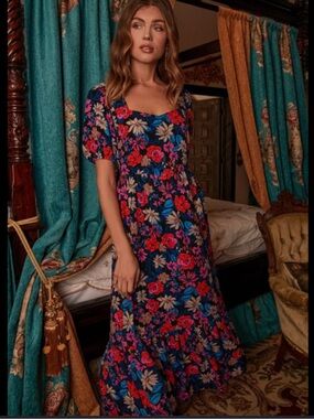 Sugarlips Ultra Flora Maura Sweetheart Maxi Dress sizeM